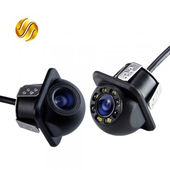 Mini Waterproof Car Parking Assistance Reversing Back Rear View Camera HD Wire Car Rear View Camera With or Without LED