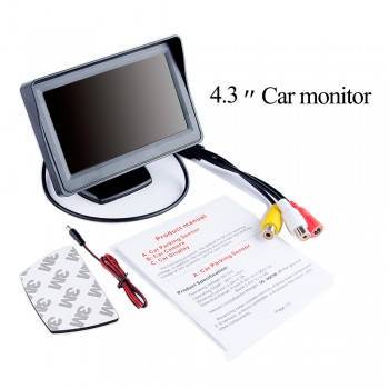 EU European License Plate Frame Car Rear View Camera Waterproof Night Vision Reverse Backup Camera 4 LED light