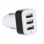 Universal Triple USB Car Charger Adapter USB Socket 3 Port Car-charger 3.1A 2.1A 1.1A for iPhone 6 Plus Samsung S7 M8617