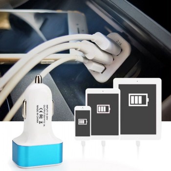 Universal Triple USB Car Charger Adapter USB Socket 3 Port Car-charger 3.1A 2.1A 1.1A for iPhone 6 Plus Samsung S7 M8617