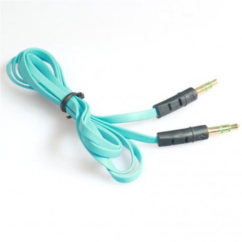 2018 High Quality 3.5mm Auxiliary Cable Audio Cable Male To Male Flat Aux Cable 1m Car-styling drop shipping