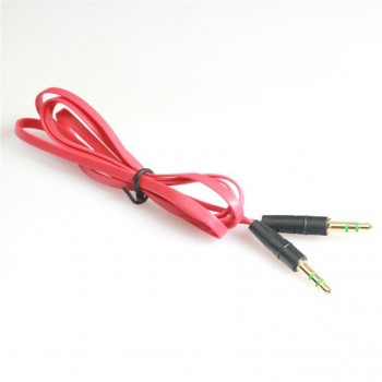 2018 High Quality 3.5mm Auxiliary Cable Audio Cable Male To Male Flat Aux Cable 1m Car-styling drop shipping