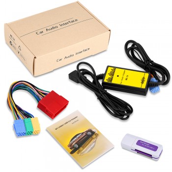 DC12V 8Pin Car Audio Adapter aux usb Interface SD Card MP3/WMA Decoder Auto CD Changer for 8P A2 99-05/ A3 01- 06/ A4/S4 98-06