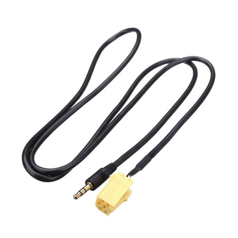 Car Factory Stereo 3.5mm Jack Aux-in Rear MINI ISO 6Pin Port Aux Cable Adapter for Alfa Romeo Fiat Lancia