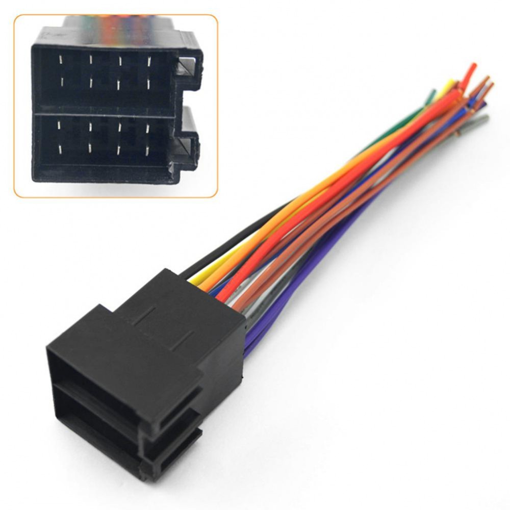 BEESCLOVER Universal Male ISO Radio Wire Wiring Harness Adapter Connector Car Adaptor Plug for Volkswagen Citroen Audi r30