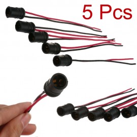 5Pcs T10 W5W Soft Rubber Light Bulb Socket Lamp Holder Connector Car Auto SI-AT02029 car styling