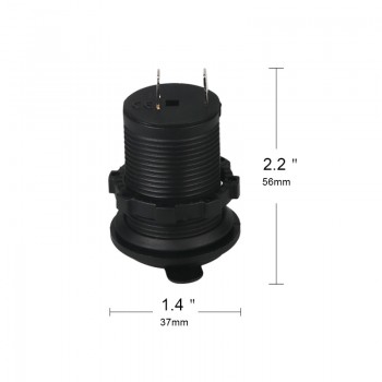 Cigarette Lighter Socket 12V Waterproof Car Boat Motorcycle Cigarette Lighter Sockets Power Plug Outlet