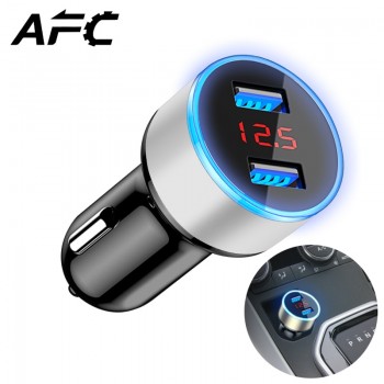 3.1A 5V Dual USB Car Charger LED Display Quick Charge 3.0 Moblie Phone Fast Charging Car Charger for iPhone Samsung Tablet Auto
