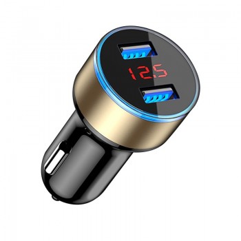 3.1A 5V Dual USB Car Charger LED Display Quick Charge 3.0 Moblie Phone Fast Charging Car Charger for iPhone Samsung Tablet Auto