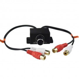 Car Automobile Home Audio Amplifier 2 RCA Bass Control Gain Level Remote Volume Knob