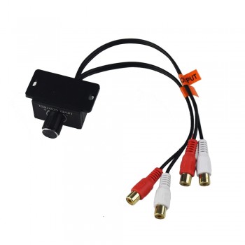 Car Automobile Home Audio Amplifier 2 RCA Bass Control Gain Level Remote Volume Knob