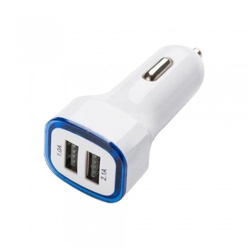 Auto Universal USB 2.0 Ports LED Display Car Charger Pratical Automotive 2.1A LED USB Easy To Use Dual-adapter Output Charger