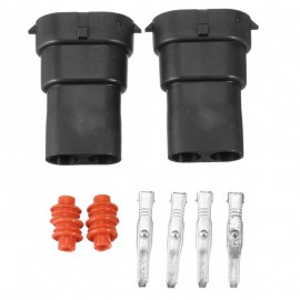 2PCS H8 H9 H11 880 881 Male Adapter Harness Car Auto Wire Connector HID/LED Plug Socket Wiring Harness