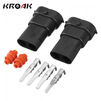 2PCS H8 H9 H11 880 881 Male Adapter Harness Car Auto Wire Connector HID/LED Plug Socket Wiring Harness