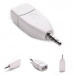 Converter Adapter USB 2.0 Female to 3.5mm Male AUX Audio Durable Car Plug Jack DXY88