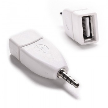 Converter Adapter USB 2.0 Female to 3.5mm Male AUX Audio Durable Car Plug Jack DXY88