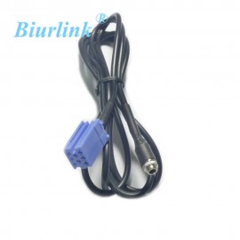 For Volkswagen Passat B5 POLO Bora MINI ISO 8Pin Female 3.5MM CD Changer Cable JACK Aux Audio Adapter