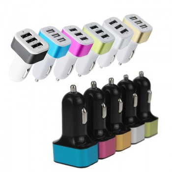 VORCOOL DC 12-24V 3 USB Ports Car Charger Adapter 1A 2.1A Power Charging Socket Universal Automobile Cargador for IPhone Andriod