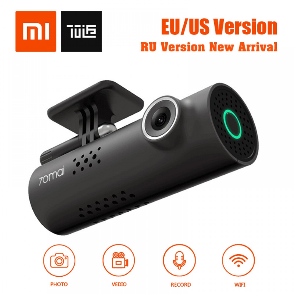 In Stock! XiaoMi 70Mai 70Minutes Smart Car DVR RU/EU/US Version 1080P Wireless Dash Cam 130Degree Wide Angle IMX323 VoiceControl