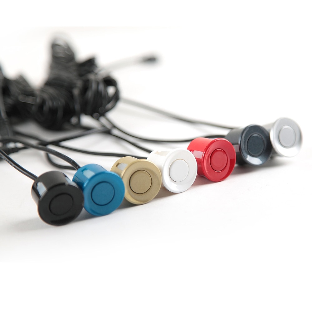SINOVCL 22mm Sensor Black Red Blue Silver Gold White Gray Champagne Gold Color for Car Parking Sensor Kit Reverse System