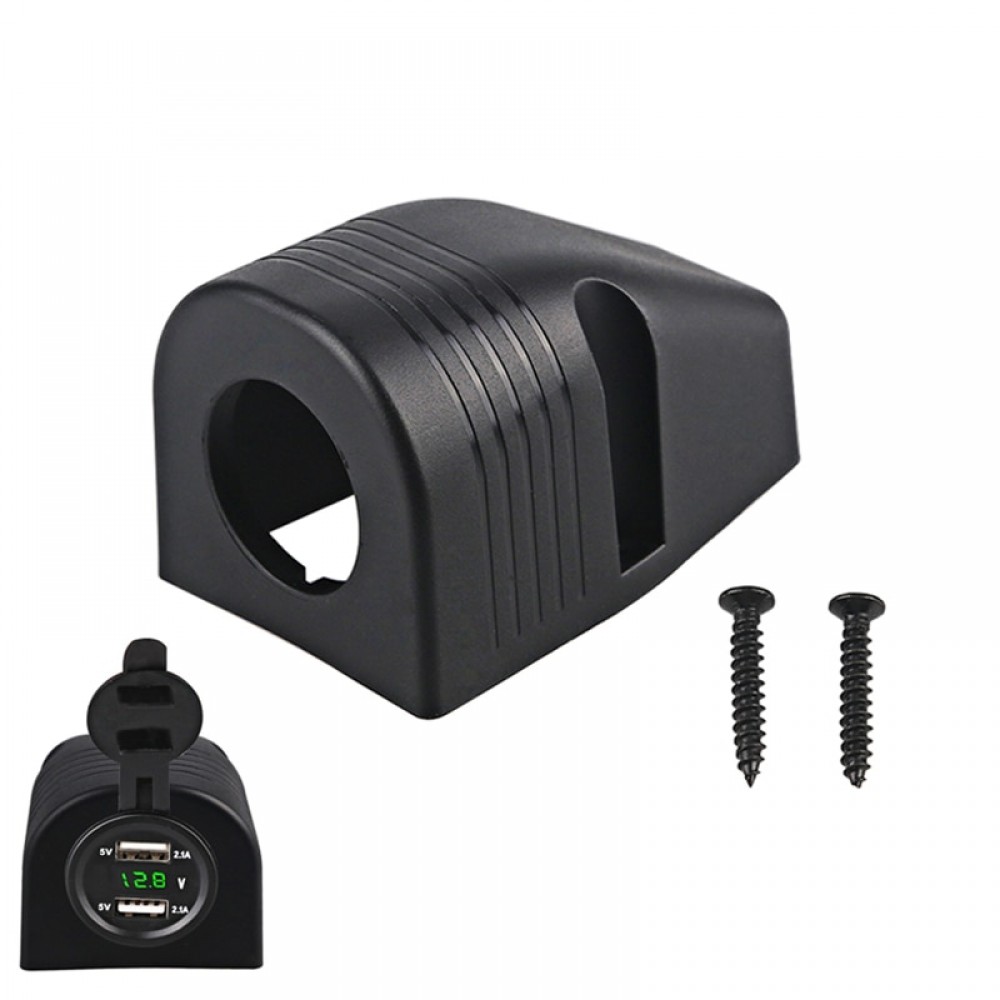 1PCS Car Charger Tent Base Car Accessories Waterproof Tent USB Voltmeter Cigarette Lighter Tent for Truck Motorcycle Boat  ATV