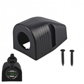 1PCS Car Charger Tent Base Car Accessories Waterproof Tent USB Voltmeter Cigarette Lighter Tent for Truck Motorcycle Boat  ATV