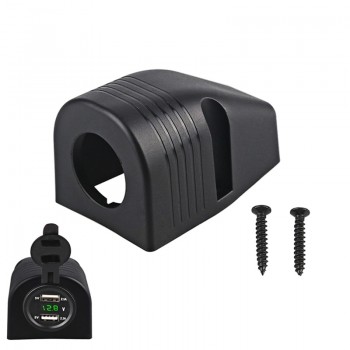 1PCS Car Charger Tent Base Car Accessories Waterproof Tent USB Voltmeter Cigarette Lighter Tent for Truck Motorcycle Boat  ATV