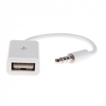 Car Audio Converter Line Car Kit 3.5MM AUX Male To USB Female Converter Cable Car Speaker Data Transmission Line USB Flash Drive