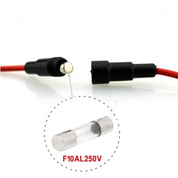 VODOOL 1m/3.3FT Car Motorcycle Cigarette Lighter Cable Vehicle Auto 18AWG 10A Modified Power Wiring Harness Cord Wire With Fuse