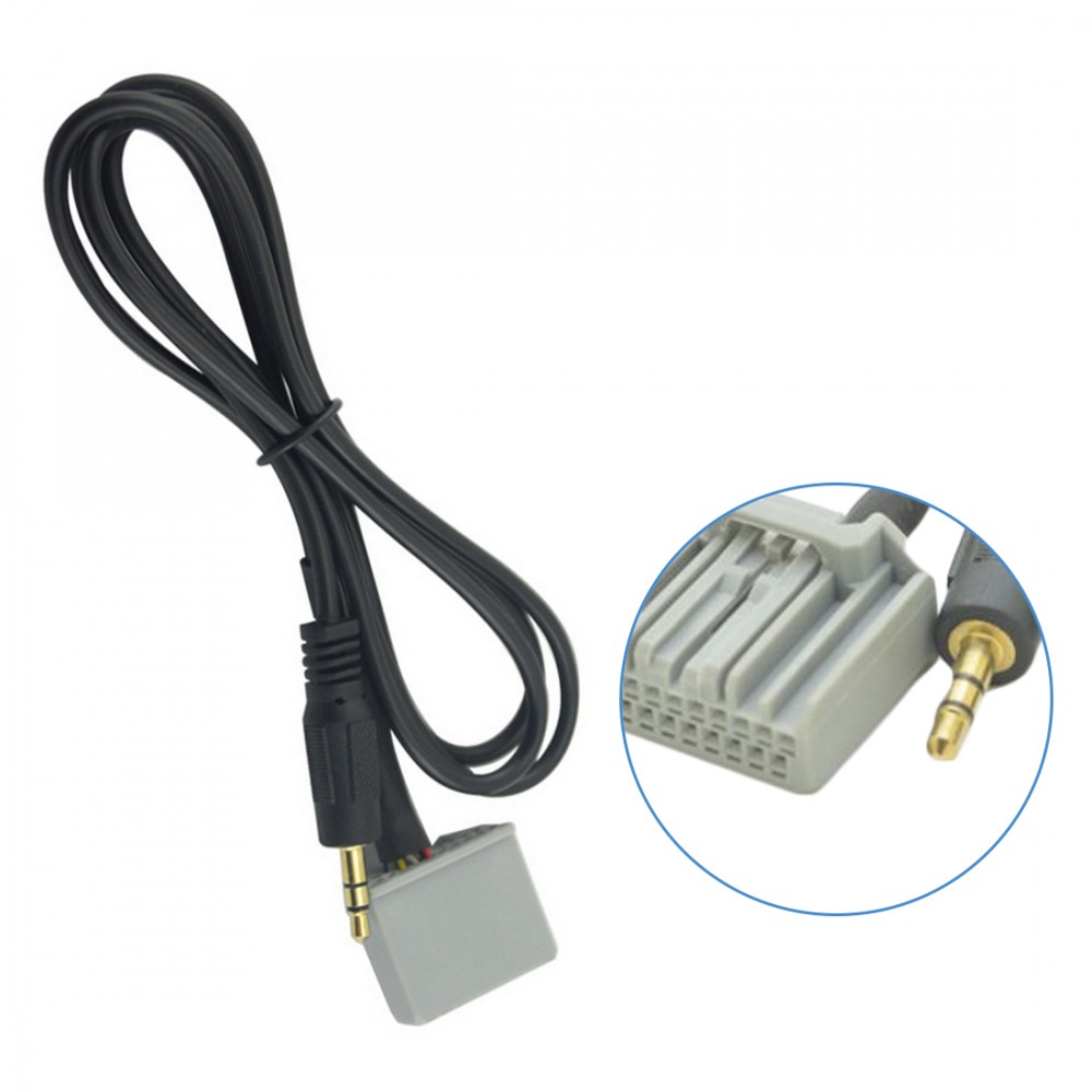 Dewtreetali New 3.5mm Audio Car GPS Cable AUX Adapter For Honda Civic 2006-2013 CRV Accord Input Connector