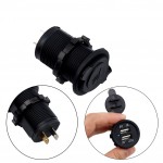 Universal Car Charger USB Vehicle DC12V-32V Waterproof  Dual USB Charger 2 Port Power Socket 5V 2.1A/1A High Quality