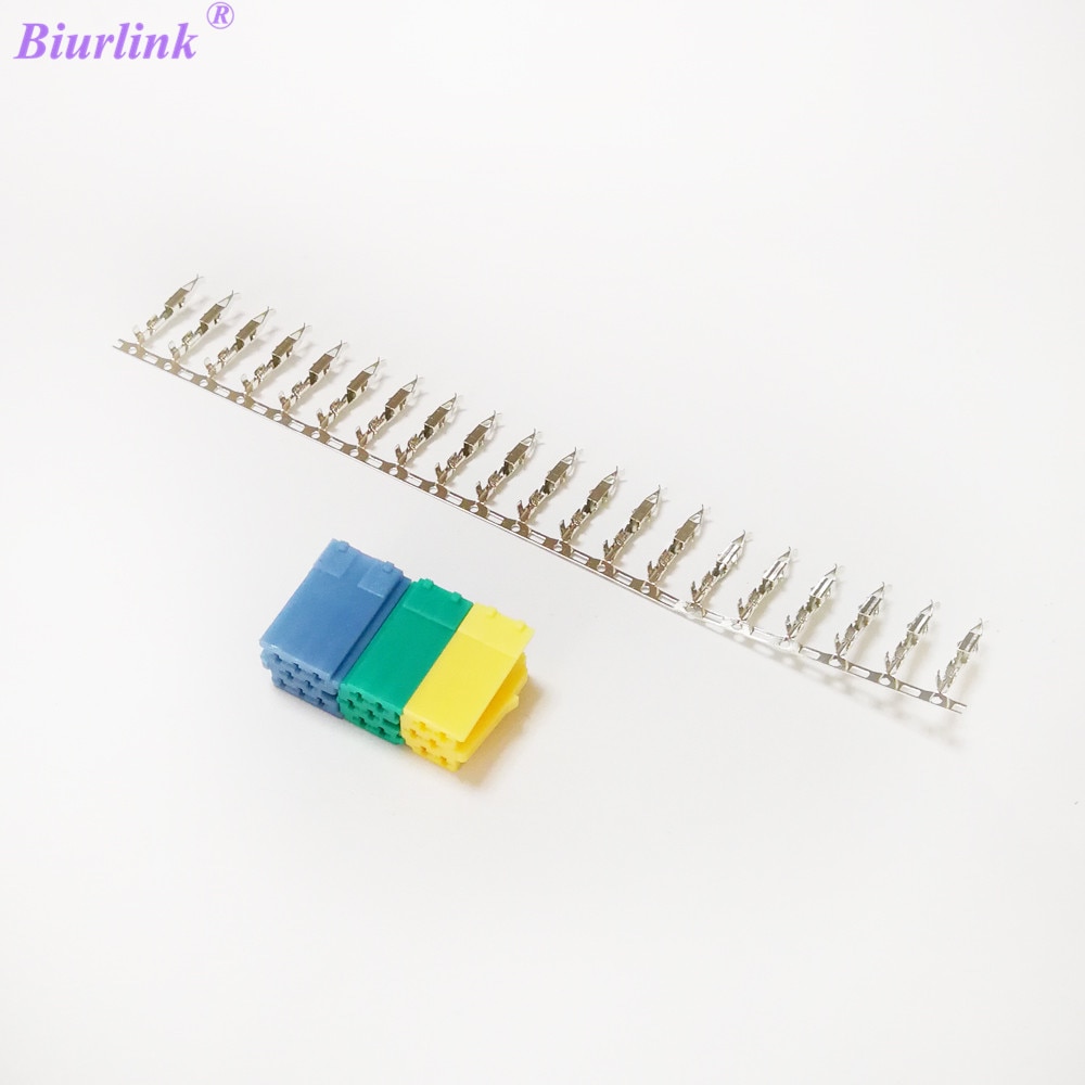 Biurlink 2018 New Aux Cable Connectors Mini ISO for VW Becker Fiat CD Changer