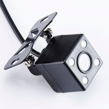 Car Rear View Camera 170 Degree Auto Reversing Parking Monitor 4 LED Night Vision CCD Infrared Waterproof HD Video