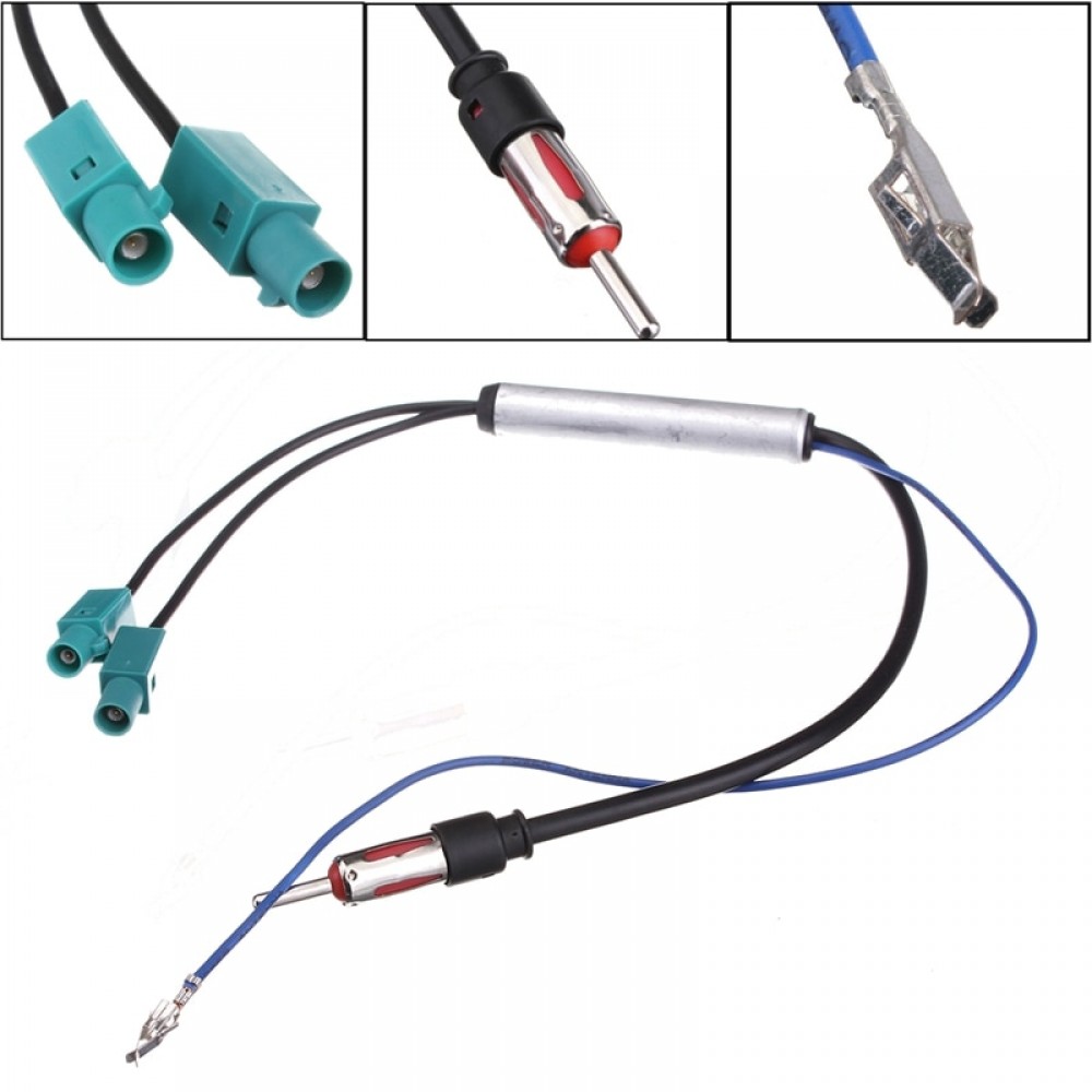 Radio Adaptor Antenna Audio Cable Male Dual Fakra - Din Aerial Antenna Adaptor For Audi/VW/Volkswagen