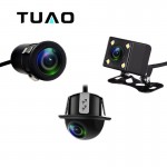 TUAO HD CCD Night vision Reverse Camera 140 Angle Car Rear view Camera IP67 DC 12V/24V Vehicle Camera for VW Ford Toyota amp; More