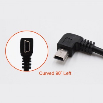 XCGaoon New Car Charging curved mini USB Cable for Car DVR Camera Video Recorder / GPS / PAD etc, Cable lengh 3.5m ( 11.48ft )