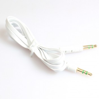 AUTO  car-styling  2018 hot sale Top noodle Aux Stereo 3.5mm 1 m Car Male to M AUX AUXILIARY sound Stereo Audio Data Cable MP3