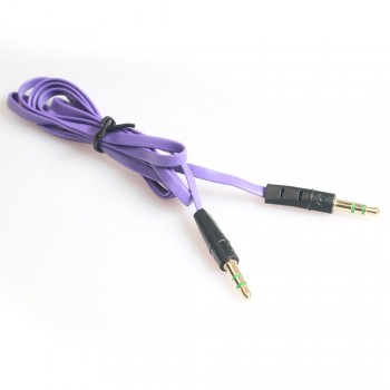 AUTO  car-styling  2018 hot sale Top noodle Aux Stereo 3.5mm 1 m Car Male to M AUX AUXILIARY sound Stereo Audio Data Cable MP3