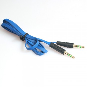 AUTO  car-styling  2018 hot sale Top noodle Aux Stereo 3.5mm 1 m Car Male to M AUX AUXILIARY sound Stereo Audio Data Cable MP3