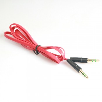 AUTO  car-styling  2018 hot sale Top noodle Aux Stereo 3.5mm 1 m Car Male to M AUX AUXILIARY sound Stereo Audio Data Cable MP3