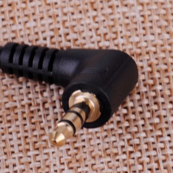 CITALL Car 10cm Short Right Angle Male to Male 3.5mm Aux Jack Cellphone Speaker Audio Cable Adapter