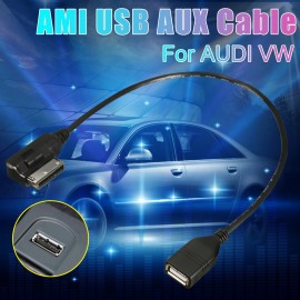 MDI MMI AMI AUX to USB Female Audio AUX Adapter Cable Wire For AUDI A3/A4/A5/A6/Q5 VW Tiguan GTI CC Magotan