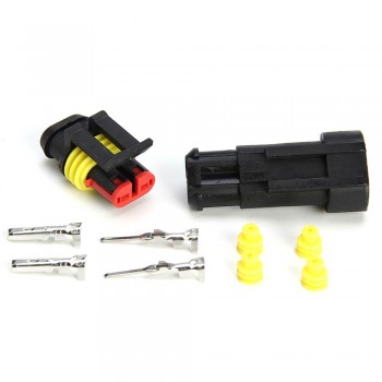 5SETS 1.5 Kit 2 pin 2/3/4/5/6 pin Way Female Male Super Seal  Waterproof Electrical Wire Cable Automotive Connector Car Plug
