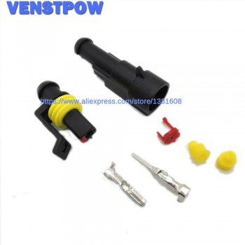 5SETS 1.5 Kit 2 pin 2/3/4/5/6 pin Way Female Male Super Seal  Waterproof Electrical Wire Cable Automotive Connector Car Plug