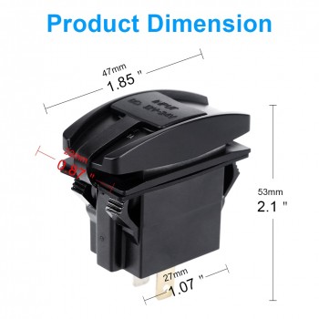 Universal USB Dual Car Charger Waterproof  2 Port Power Socket 3.1A 5V USB Socket Car Charger Power Adapter Car Styling