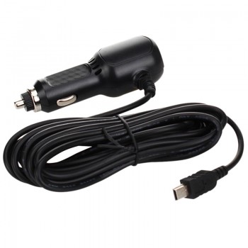 for Car DVR Camera GPS 3.5meter 5V 3.5A Curved mini USB Car Charger with 2 USB Port
