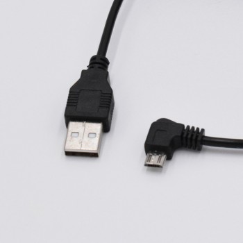 XCGaoon Car Charging Curved micro USB Cable for Car DVR Camera Video Recorder / GPS / PAD / Mobile, Cable lengh 3.5m ( 11.48ft )
