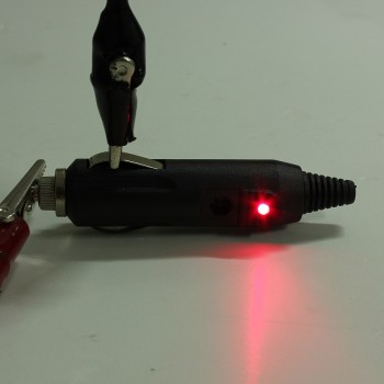 2 pcs 12V 24V Male Car Cigarette Lighter Socket Plug Connector 5A With Red LED amp; Fuse New