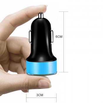 Rovtop Universal Fast Dual USB Car Charger Adapter LED Display 5V 3.1A Auto ABS USB Car Phone Charger for iPhone Mobile Phone