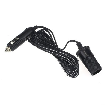 kongyide plastic and metal 80W 12V 24V 10A Car Accessory Cigarette Lighter Socket Extension Cord Cable 1-5m Drop Ship 18 Octo 12